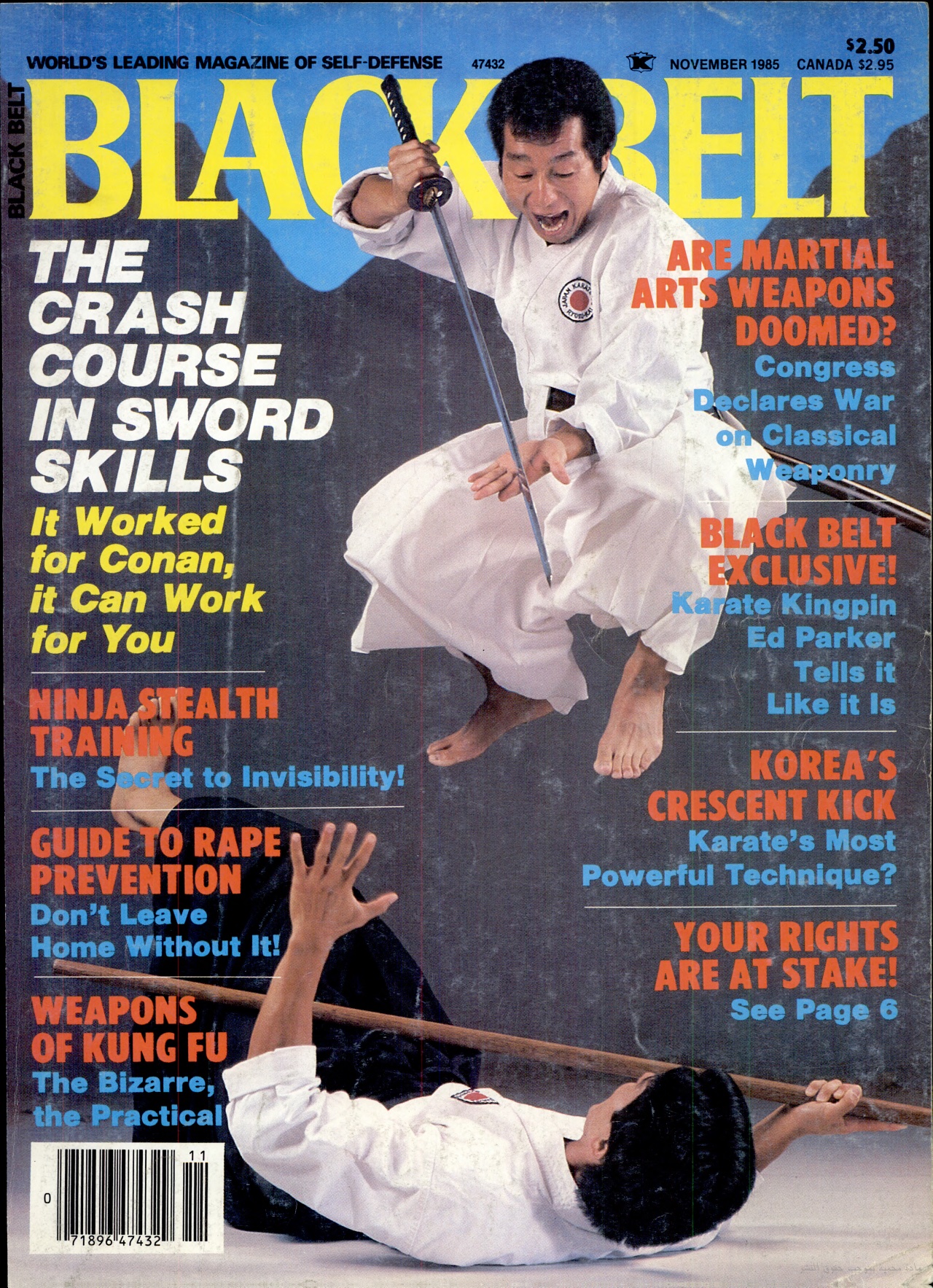 Black Belt Magazine featuring Yamazaki Sensei (November 1985) – Yamakai ...